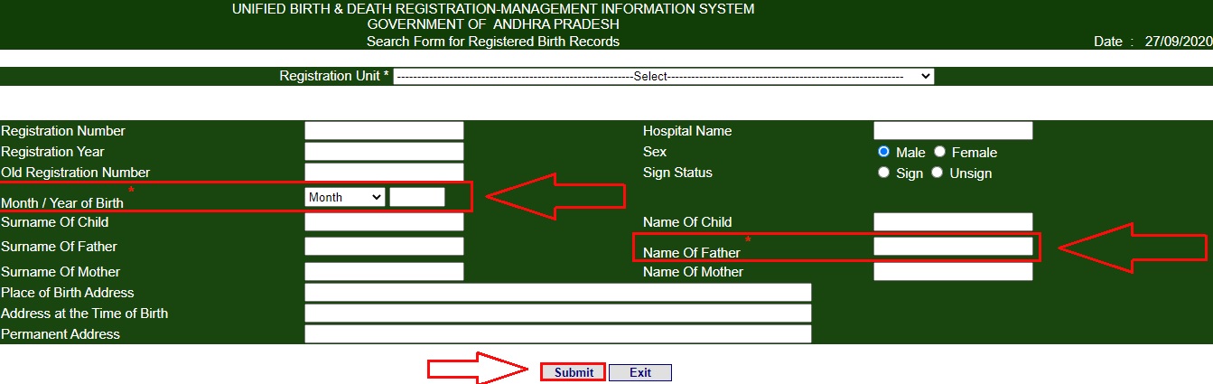 Andhra-Pradesh-Search-Form-for-Registered-Birth-Records